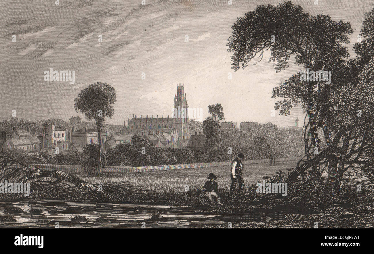 Ramsgate, with St. George the Martyr church. Kent. SHEPHERD, old print 1829 Stock Photo