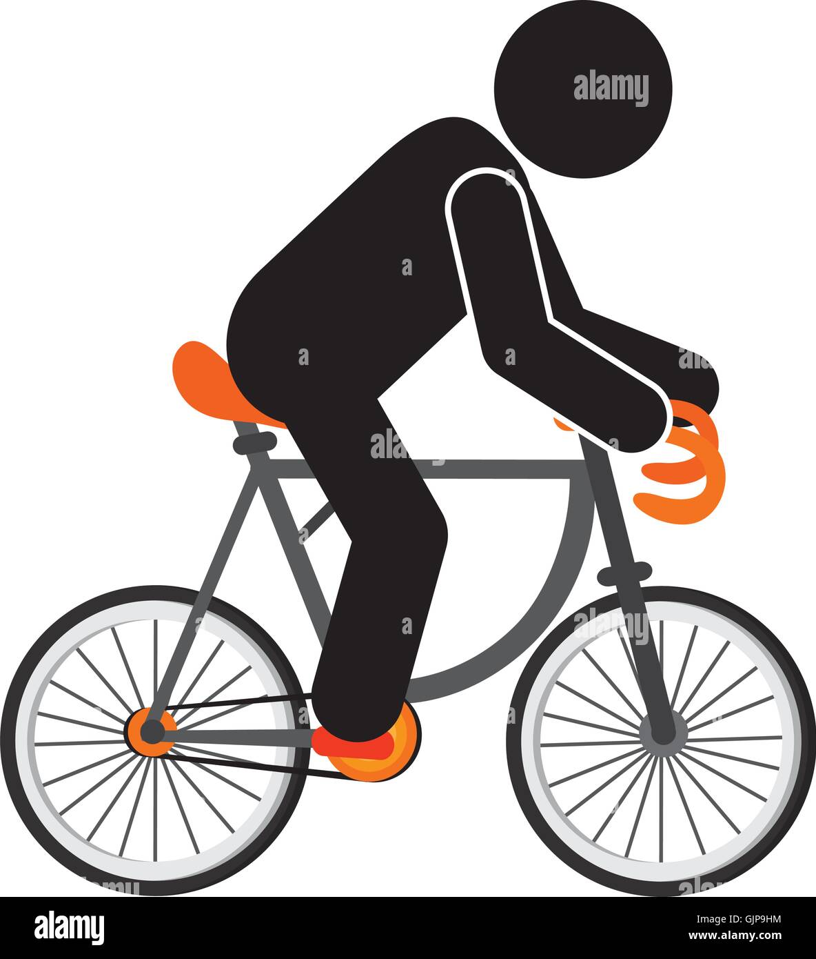 person riding bike icon Stock Vector Image & Art - Alamy