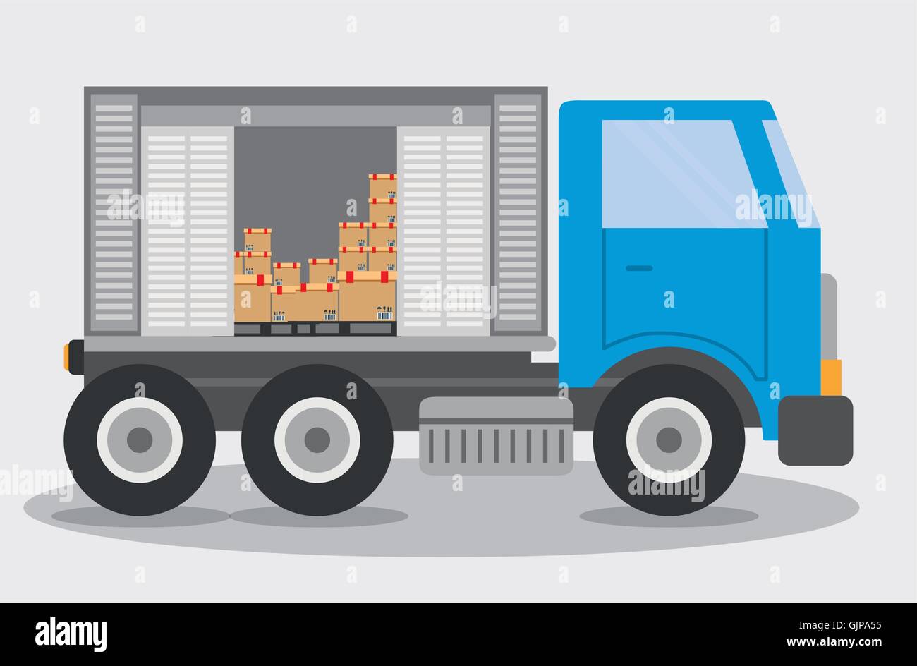 Box truck delivery shipping icon. Vector graphic Stock Vector Image & Art Alamy