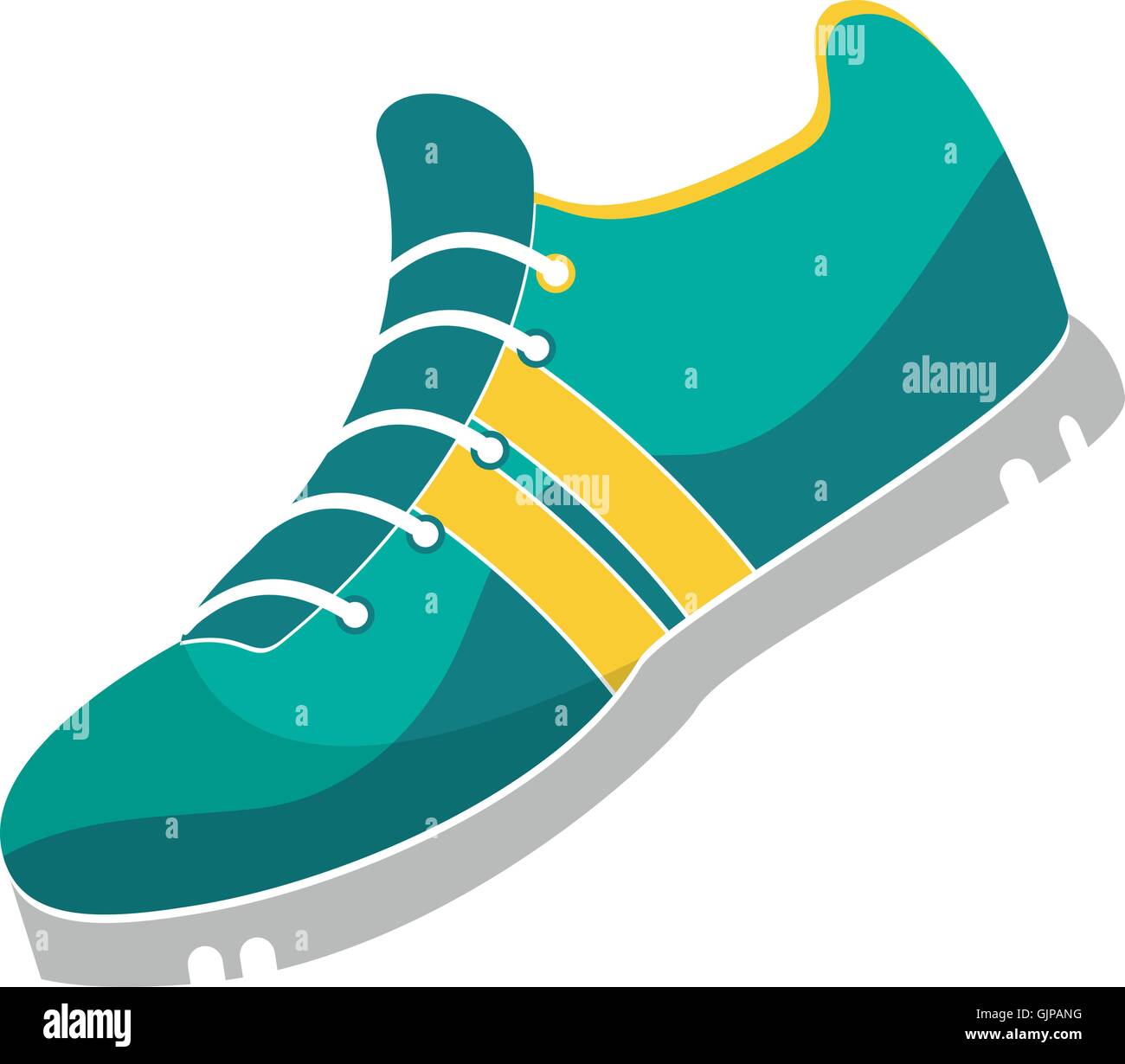 Trail running foot illustration hi-res stock photography and images - Alamy