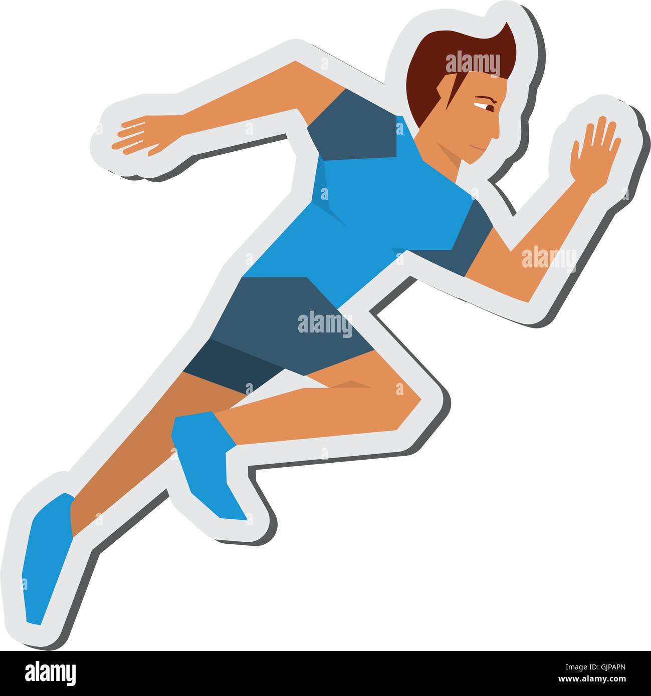 Running Man Icon Stock Vector Image Art Alamy