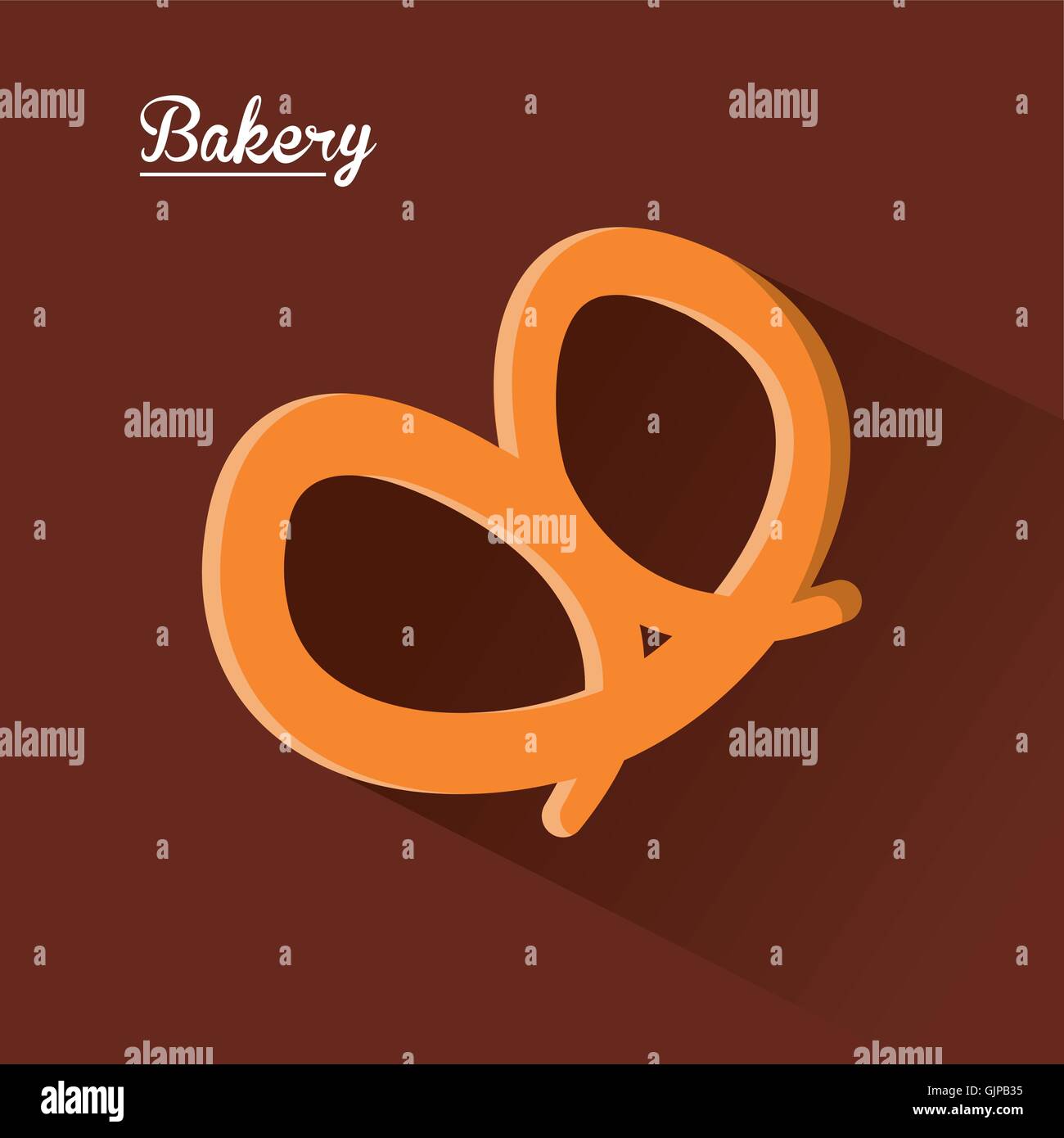 pretzel food bakery design Stock Vector Image & Art - Alamy