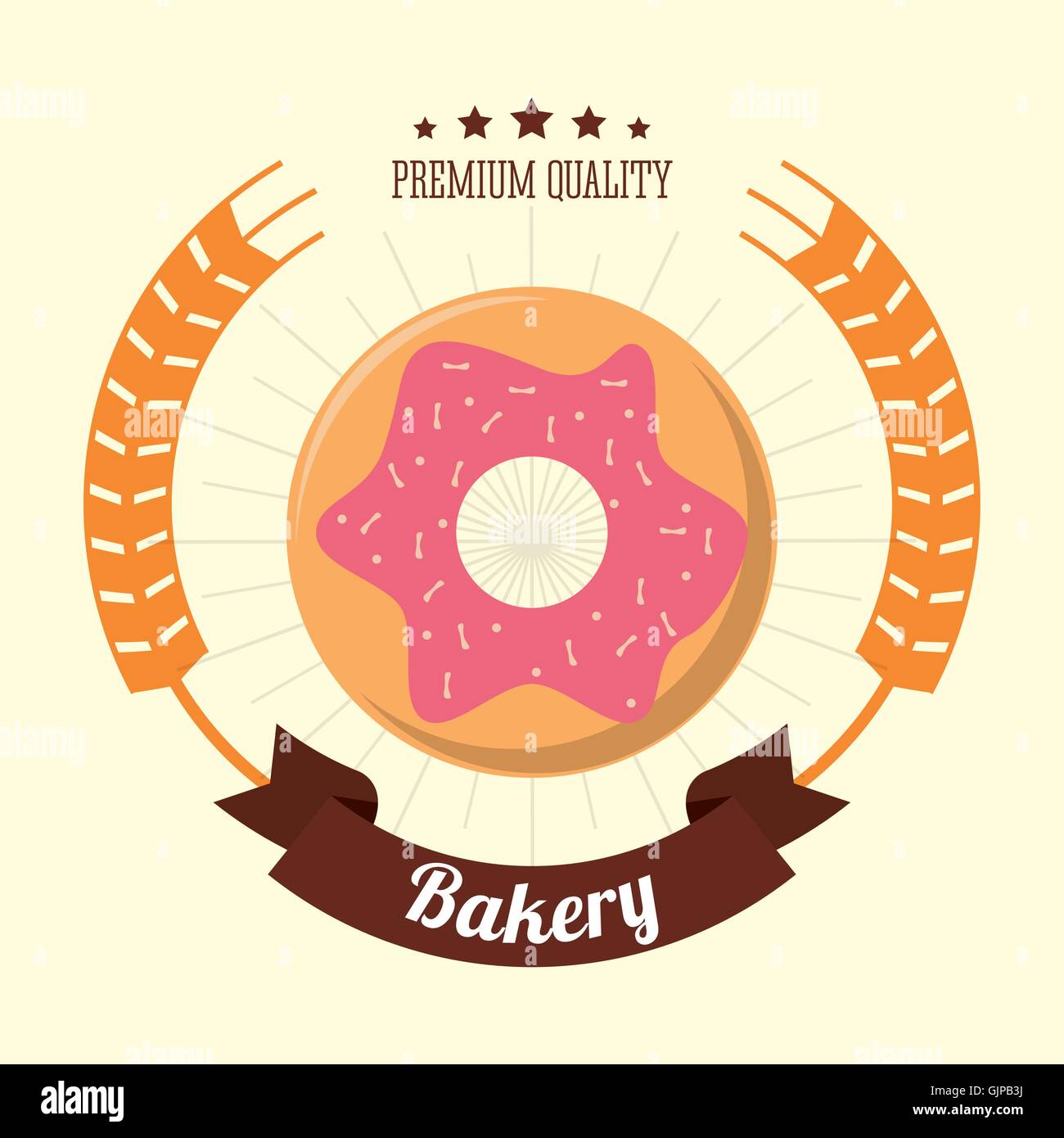 donut food bakery design Stock Vector Image & Art - Alamy