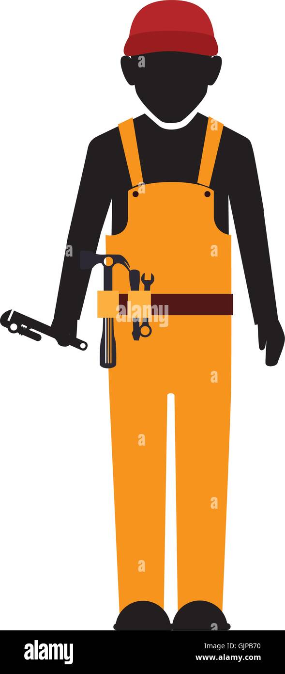 builder construction worker tools Stock Vector Image & Art - Alamy