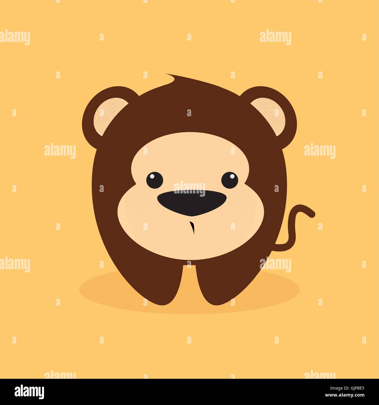 Cute Cartoon monkey Stock Vector Image & Art - Alamy