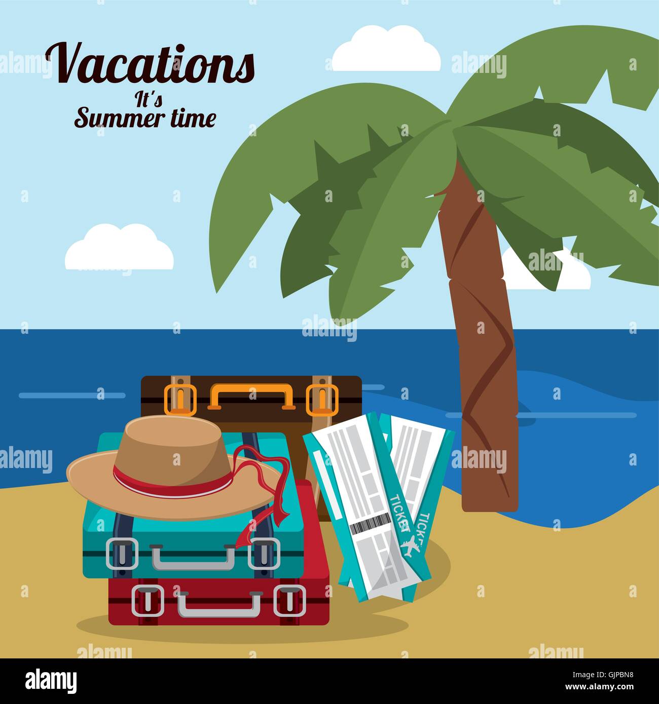 Time to travel vacations design Stock Vector Image & Art - Alamy