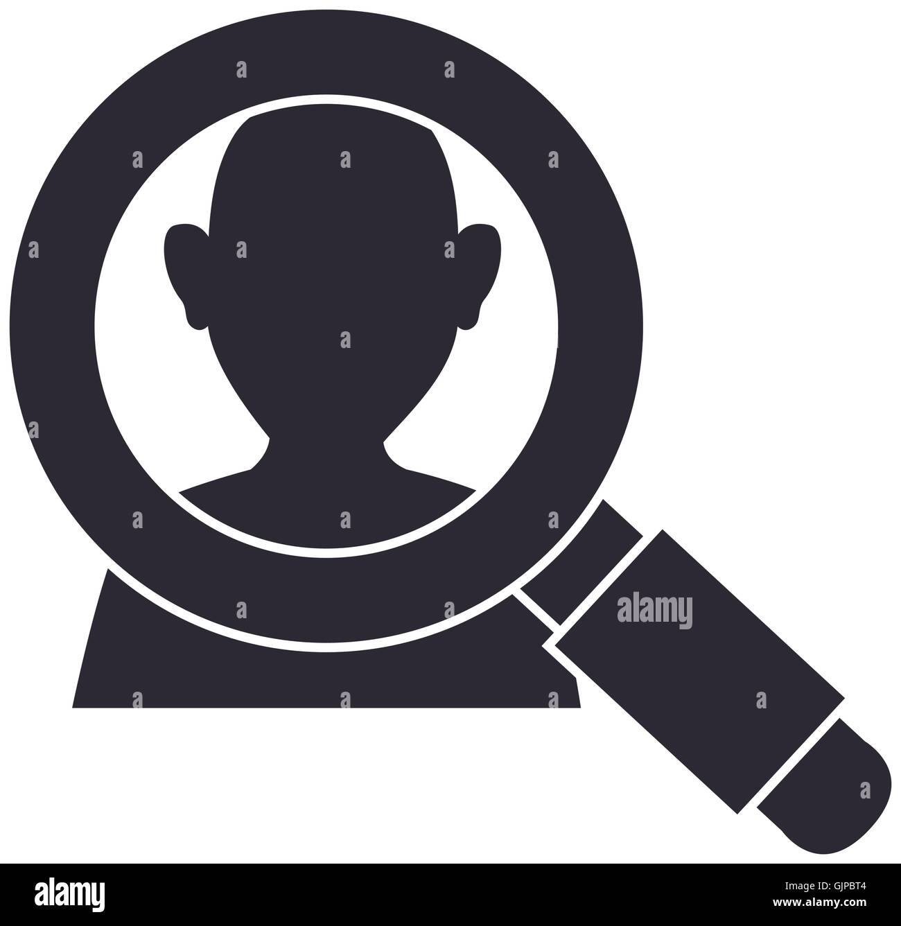 magnifying glass person Stock Vector Image & Art Alamy