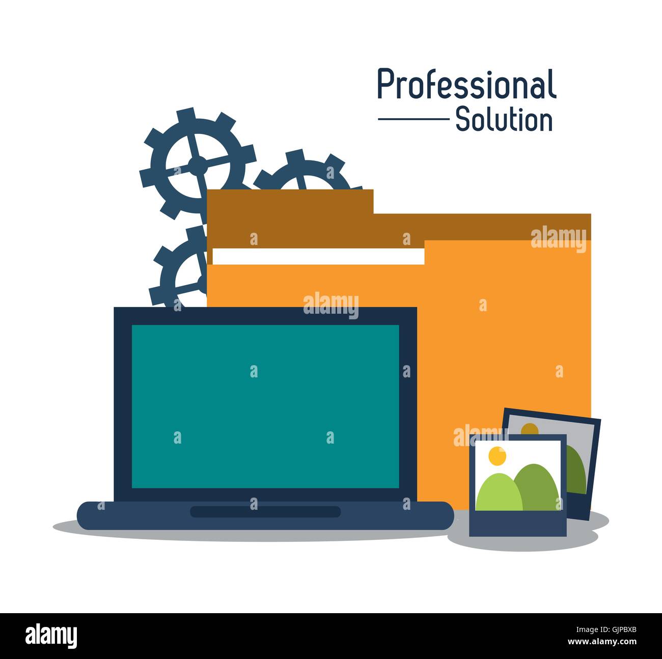 professional solution technology design Stock Vector Image & Art - Alamy