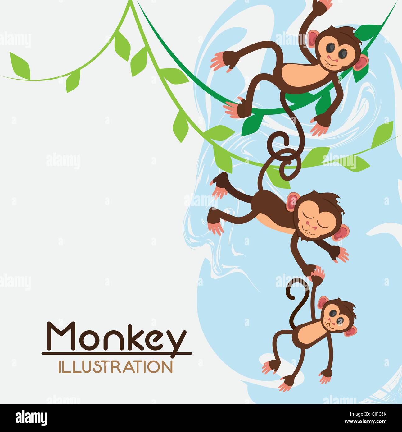 Monkey cartoon animal design Stock Vector Image & Art - Alamy