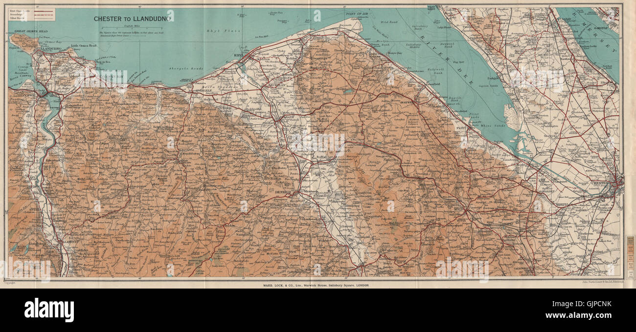 Map Of Rhyl Hi Res Stock Photography And Images Alamy