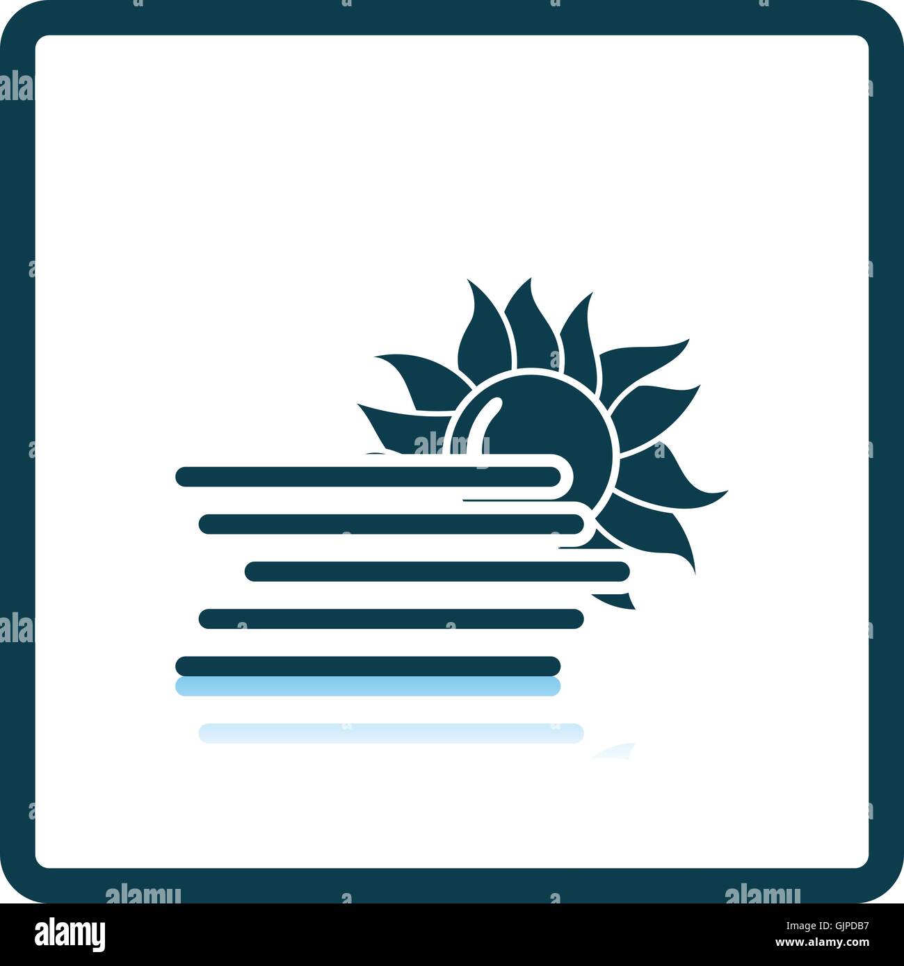 Fog icon. Shadow reflection design. Vector illustration Stock Vector ...