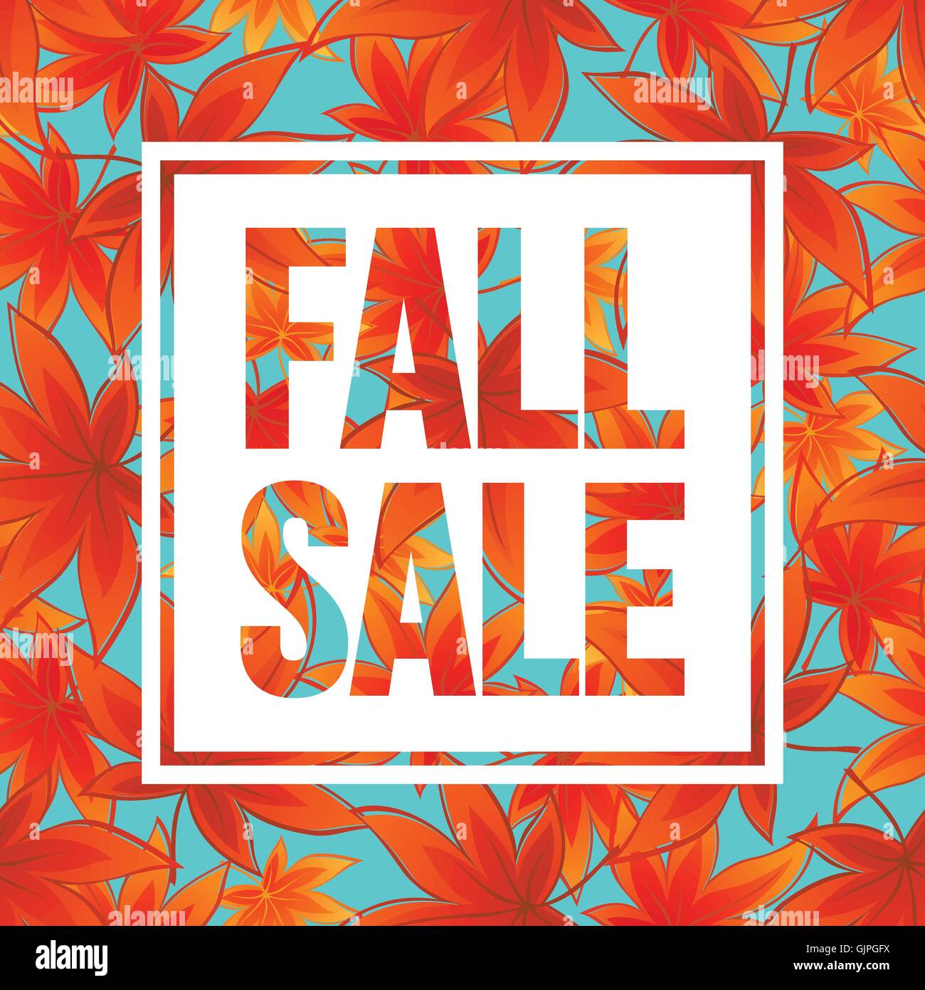 Autumn seasonal banner design. Fall leaf. Vector illustration Stock ...