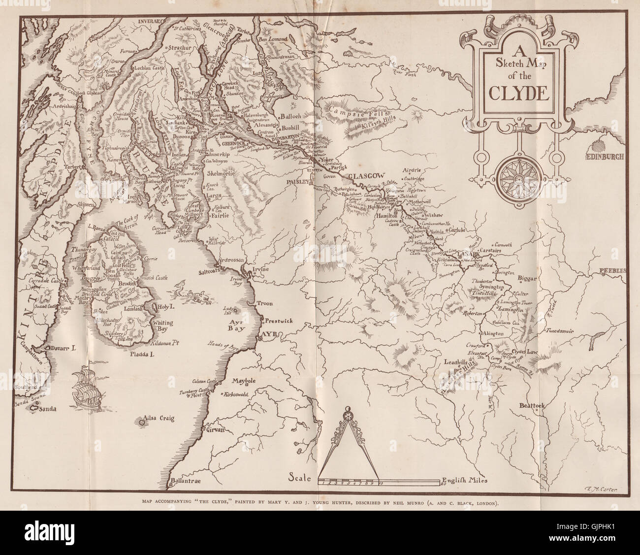 Map of river clyde hires stock photography and images Alamy