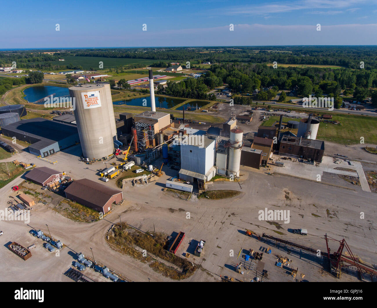 Pioneer Sugar producing industrial complex from sugar beets in Croswell