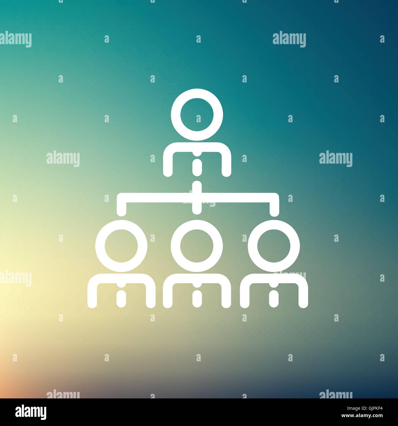 Leader meeting icon outline Stock Vector Images - Alamy