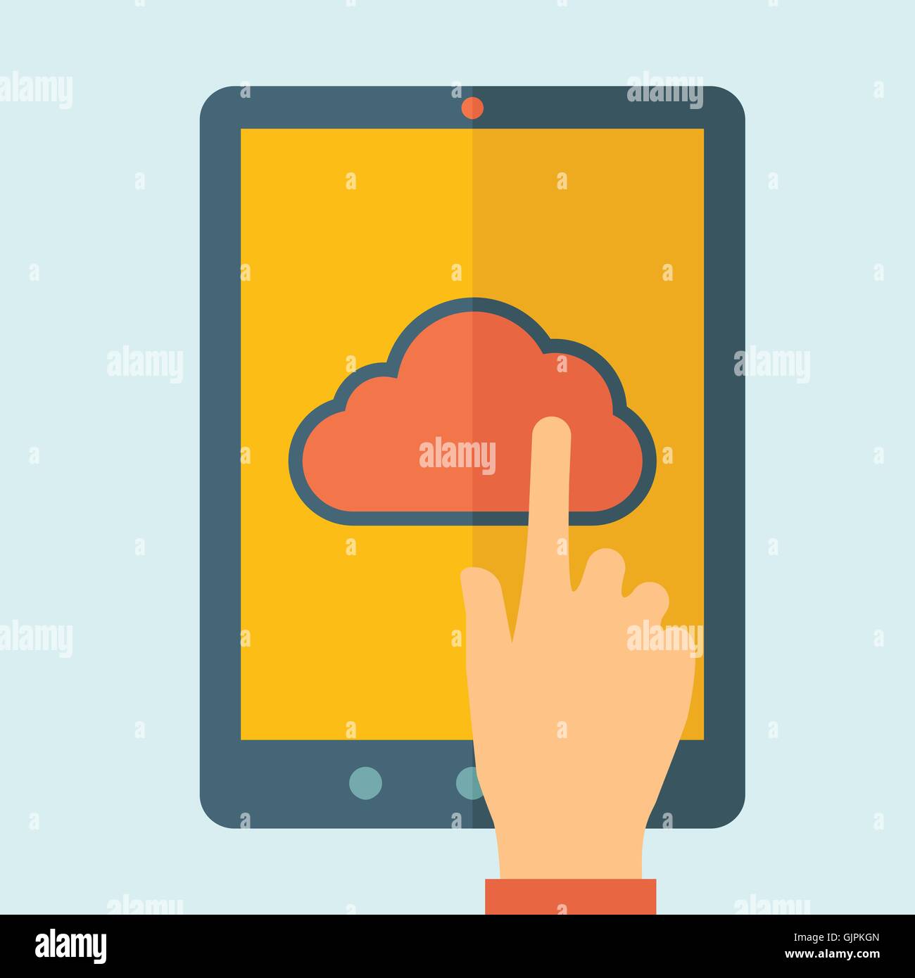 Cloud computing concept. Stock Vector