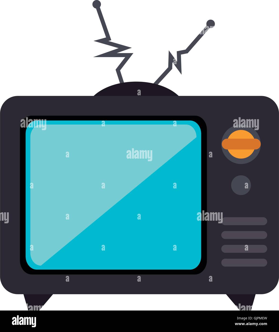 old tv retro Stock Vector Image & Art - Alamy