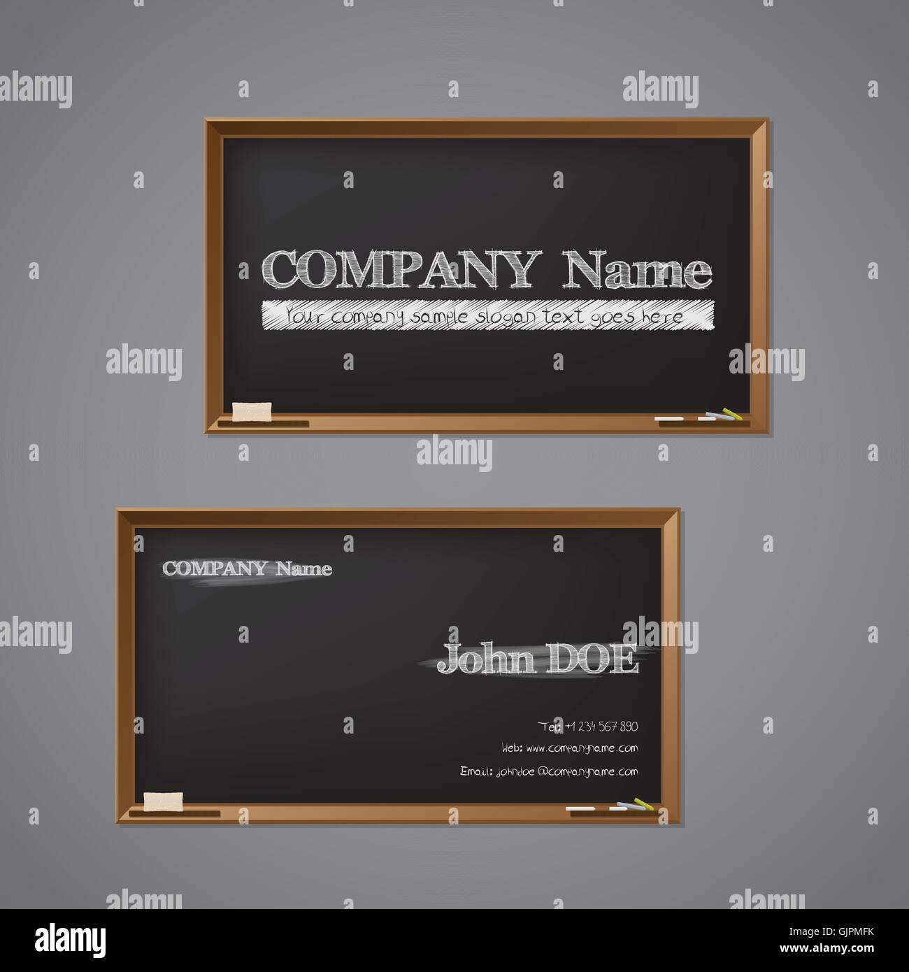 Business card chalkboard design Stock Vector Image & Art Alamy