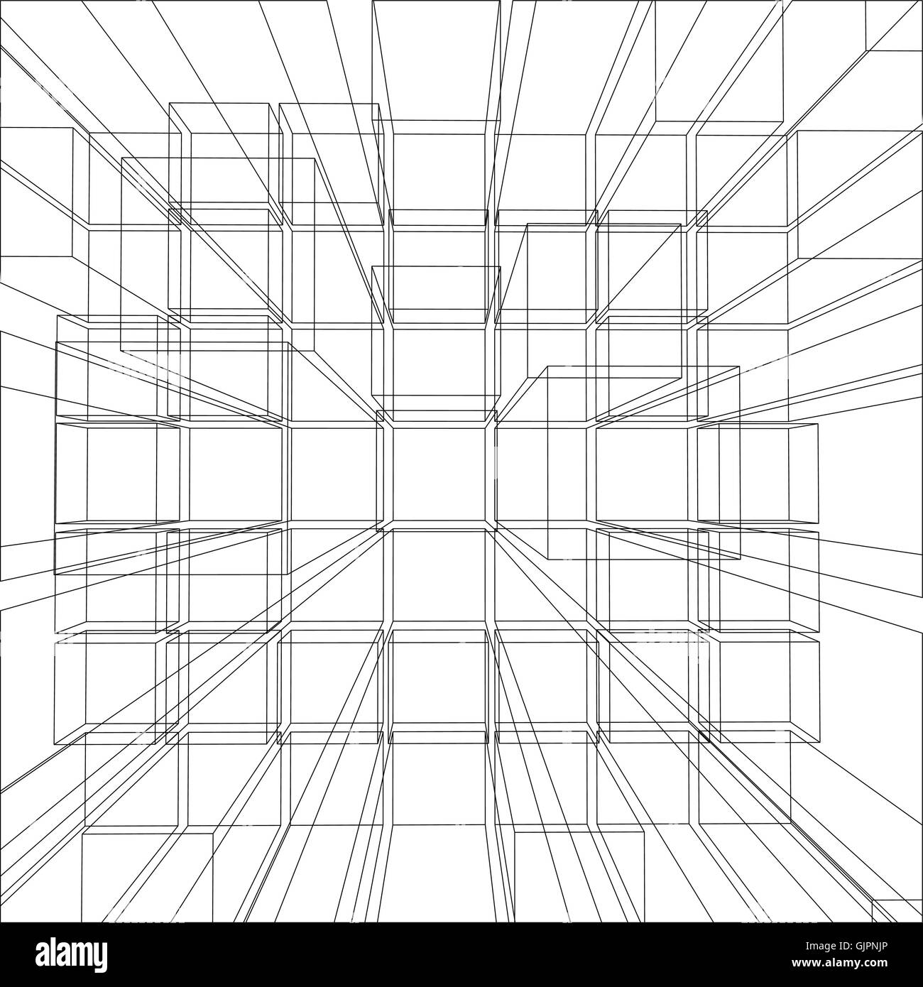 Vector illustration of 3d cubes Stock Vector Image & Art - Alamy