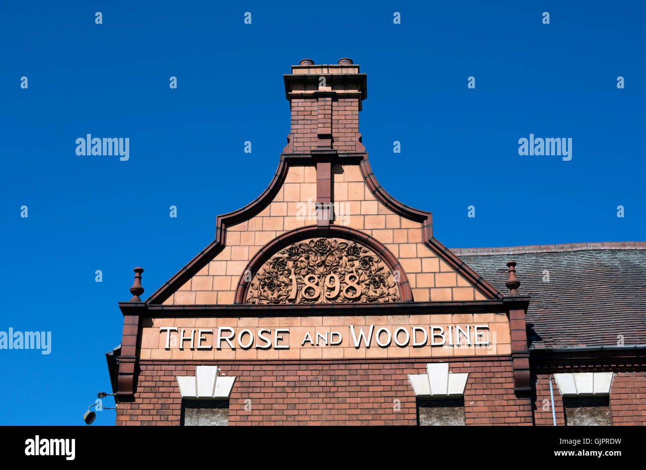 The Rose and Woodbine pub, Stoney Stanton Road, Coventry, UK Stock