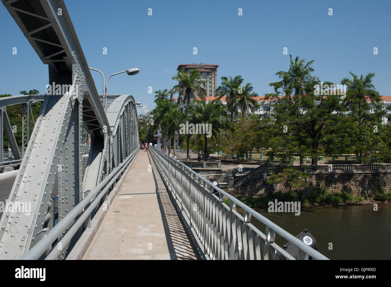Old bridge in Hue, Vietnam Stock Photo