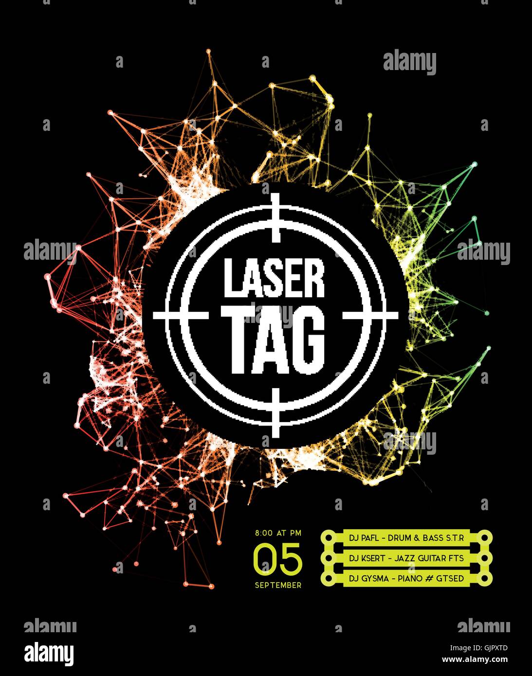 Laser target shot Stock Vector Images - Alamy