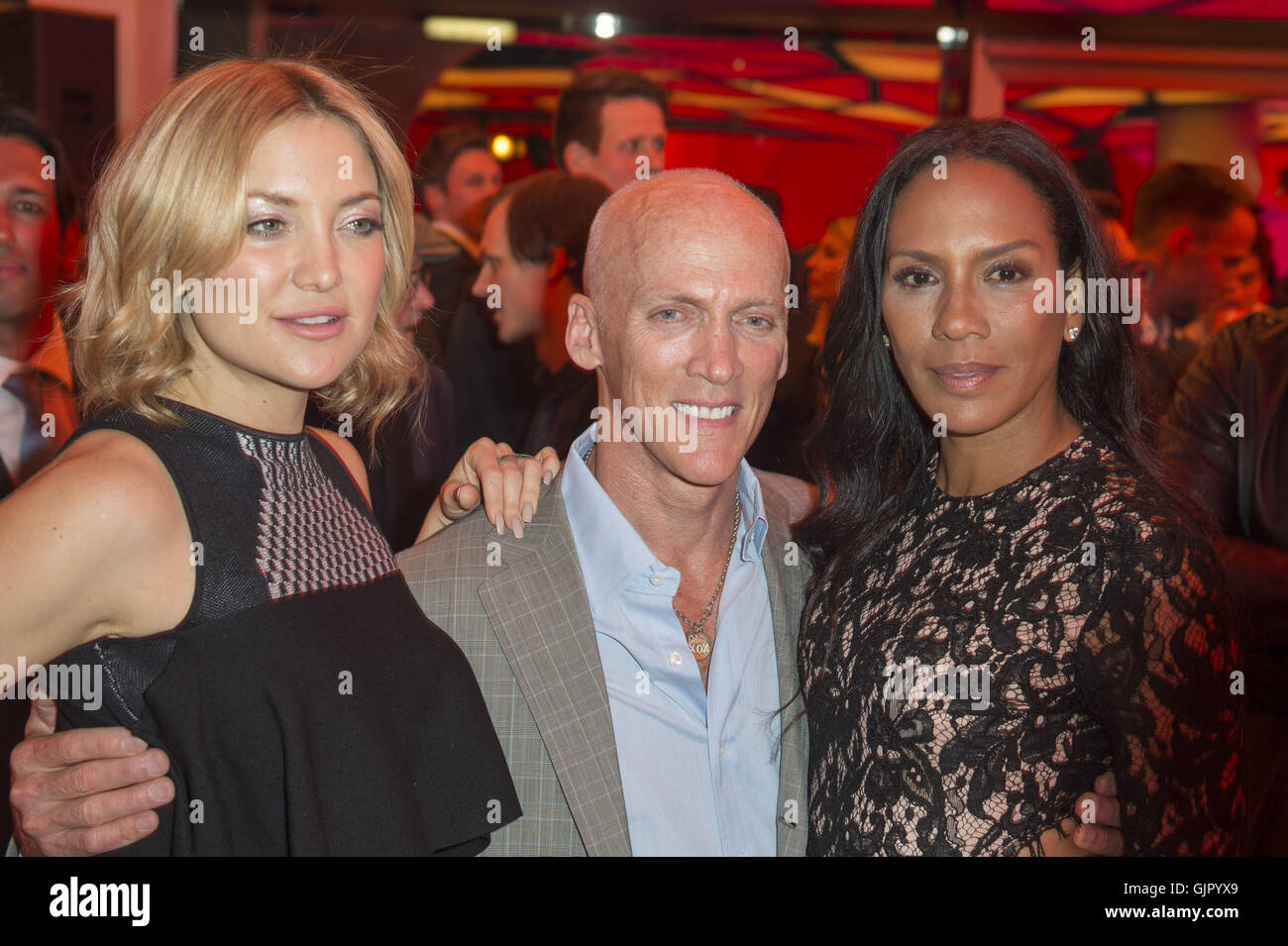 Cyberobics red carpet and after show party  Featuring: Kate Hudson, David Kirsch, Barbara Becker Where: Berlin, Germany When: 15 Apr 2016 Stock Photo