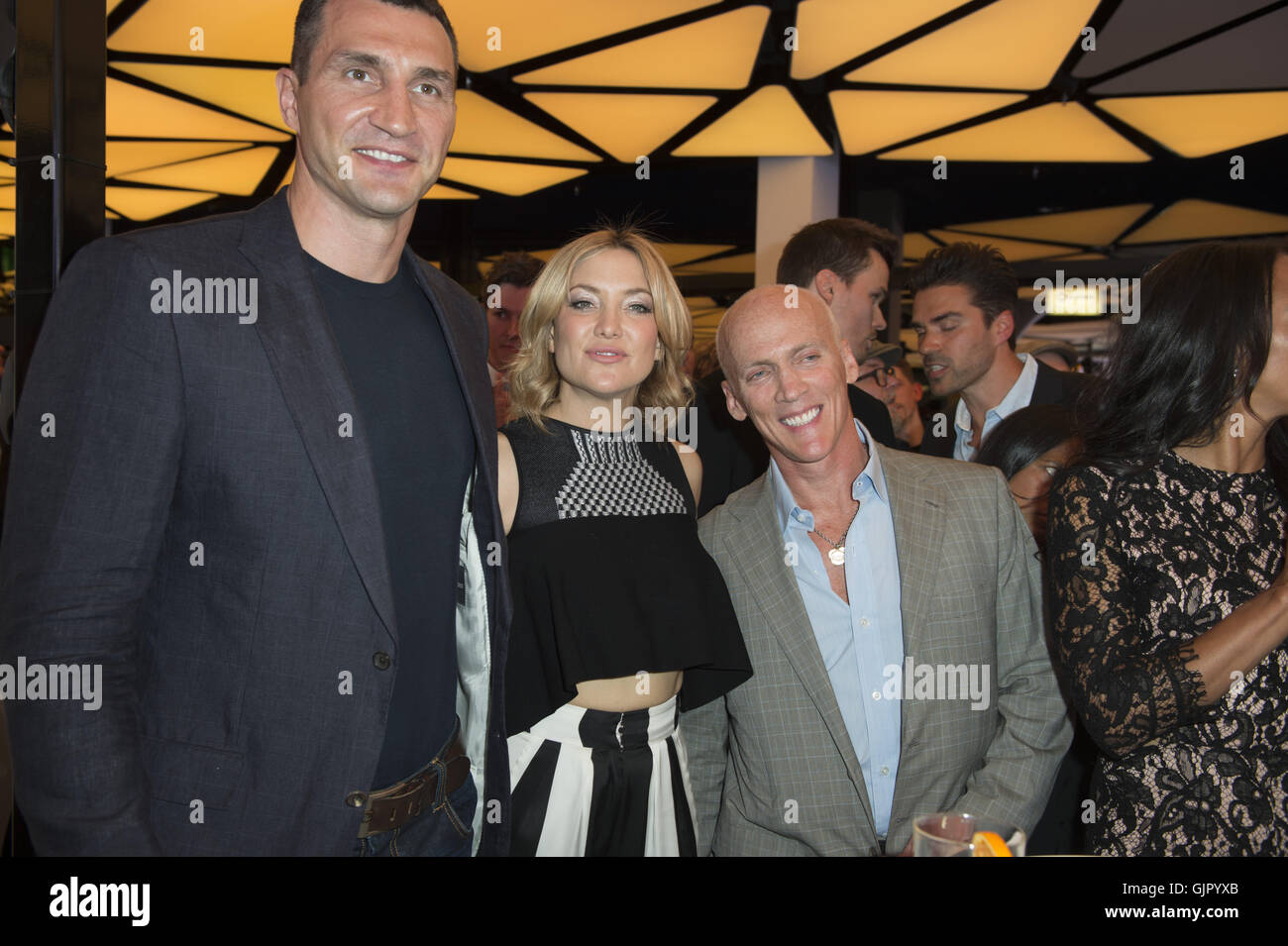 Cyberobics red carpet and after show party  Featuring: Wladamir Klitschko, Kate Hudson, David Kirsch Where: Berlin, Germany When: 15 Apr 2016 Stock Photo