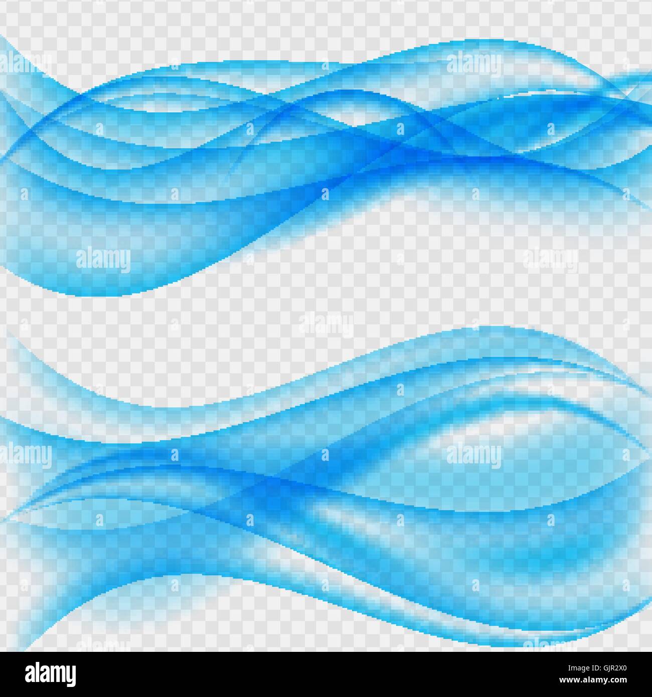 Abstract Wave on Transparent Background. Vector Illustration Stock ...