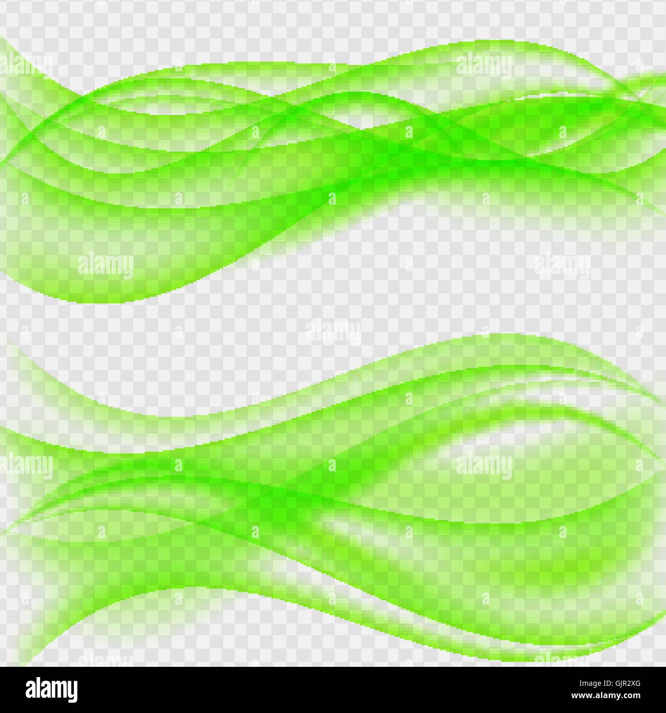 Abstract Wave on Transparent Background. Vector Illustration Stock ...