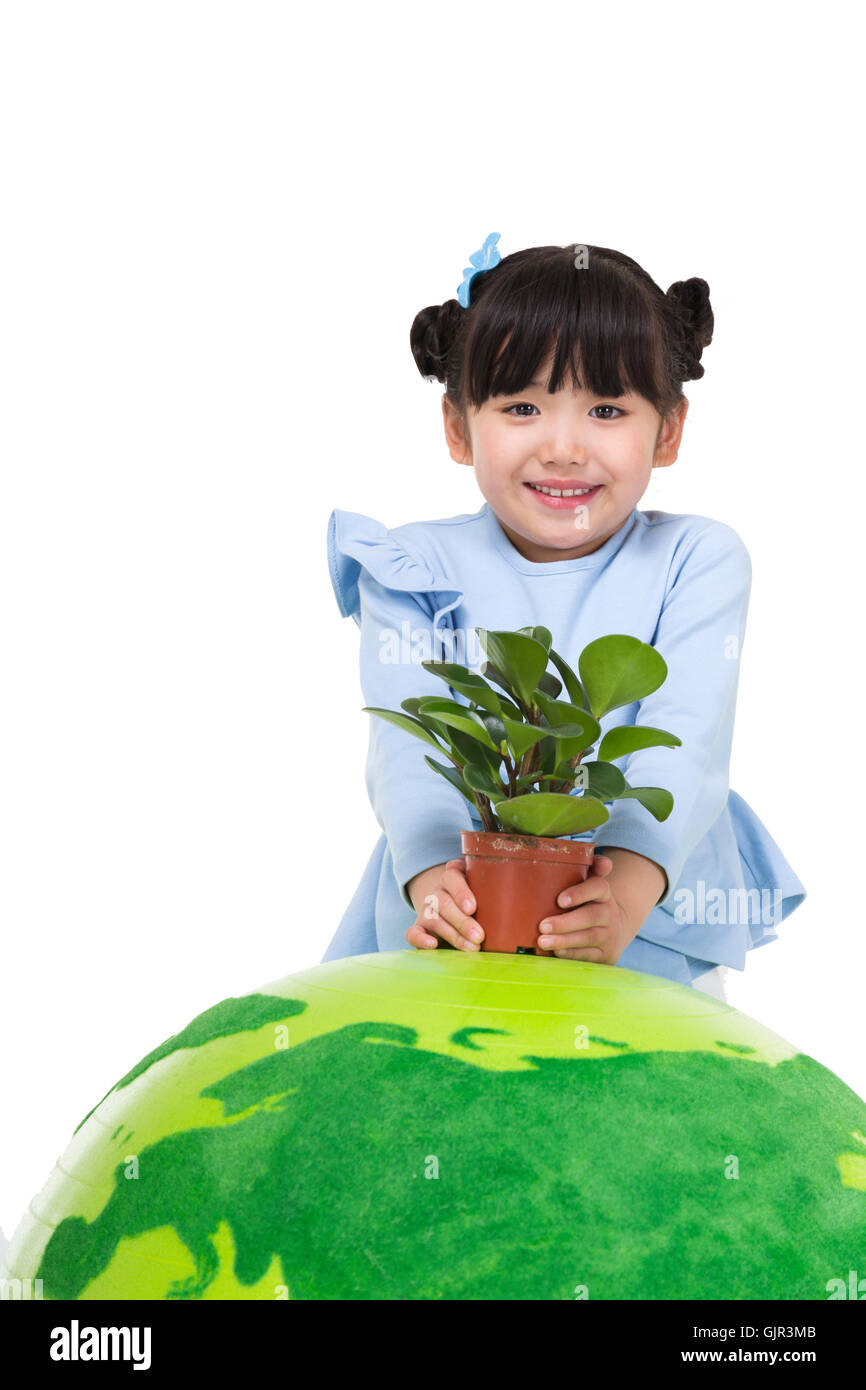 Studio shot green small guard Stock Photo - Alamy