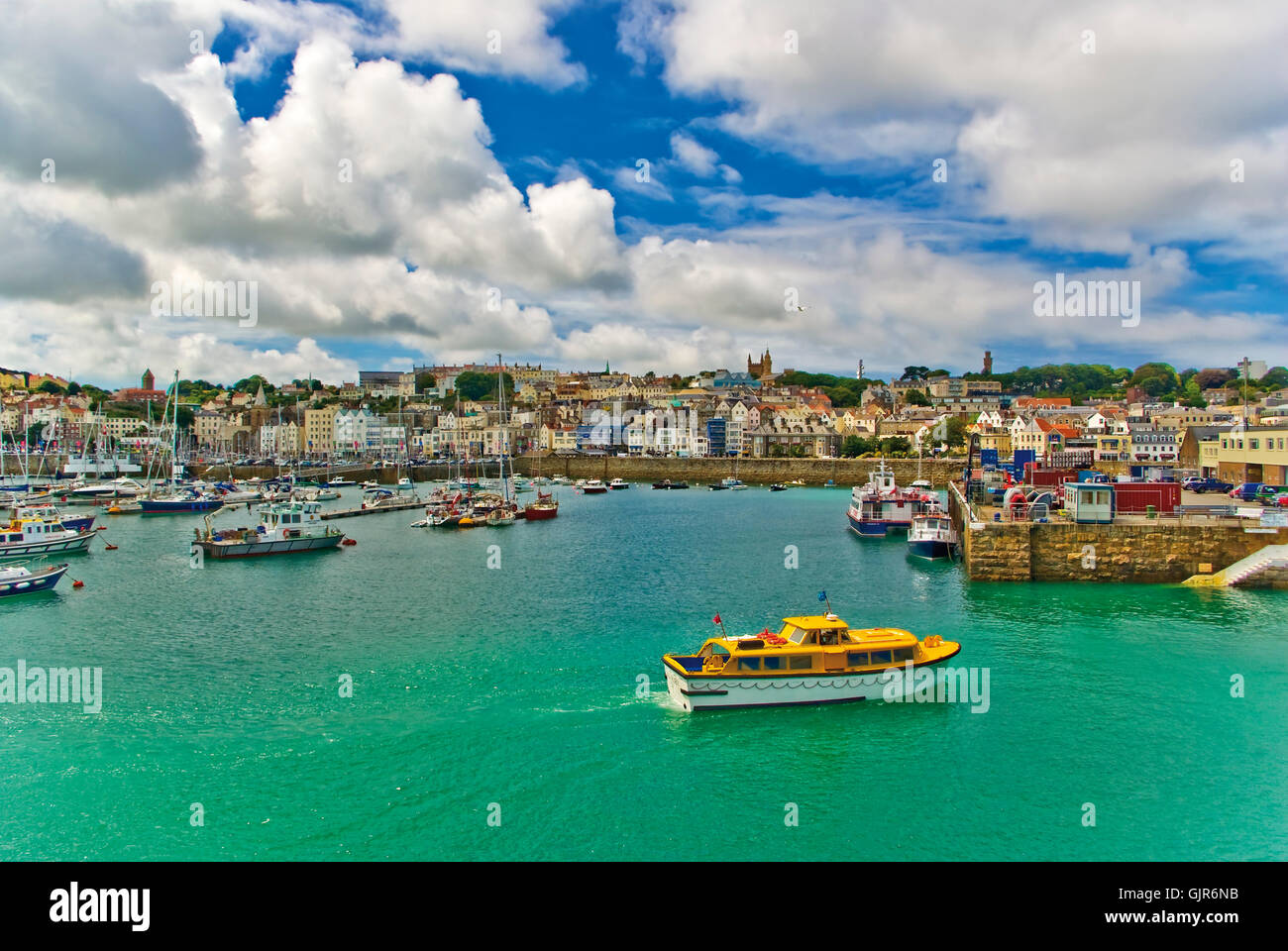 st. peter port on guernsey1 Stock Photo