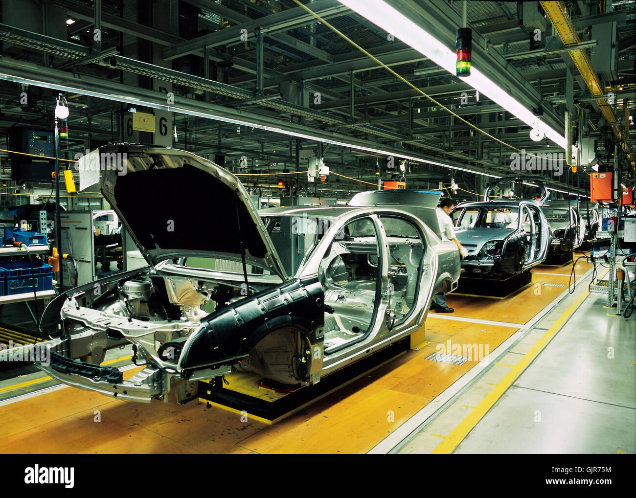 car production line Stock Photo Alamy