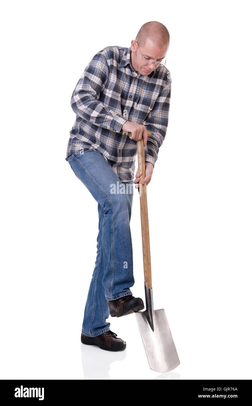 person gardener lumberman Stock Photo