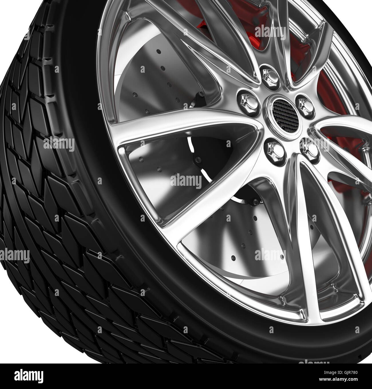 Wheels with alloy rims Stock Photo - Alamy
