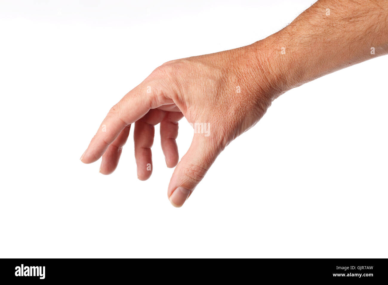 hand isolated male Stock Photo