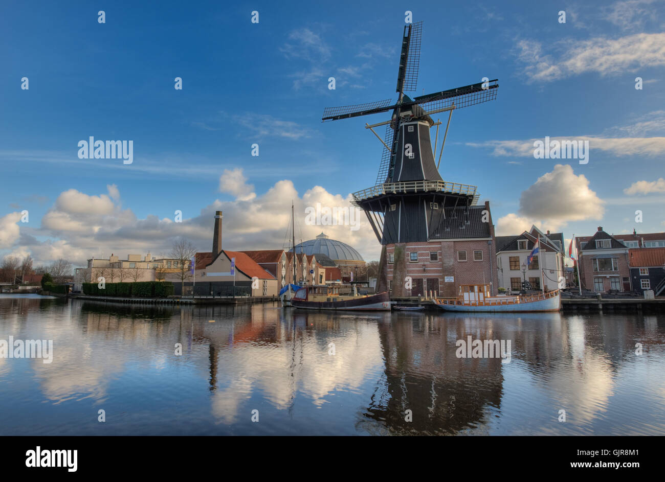 holland netherlands windmill Stock Photo