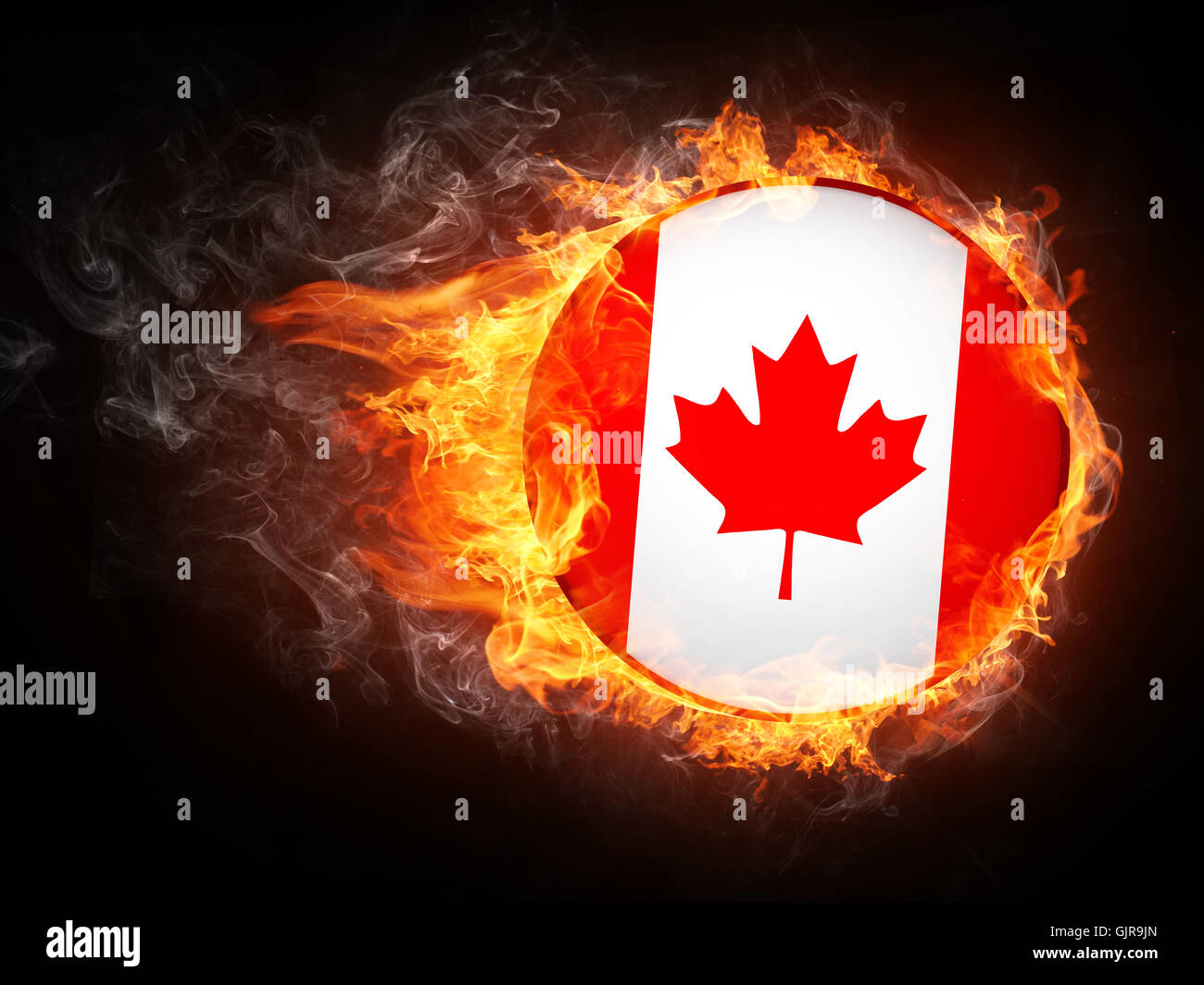 New montreal flag hi-res stock photography and images - Alamy