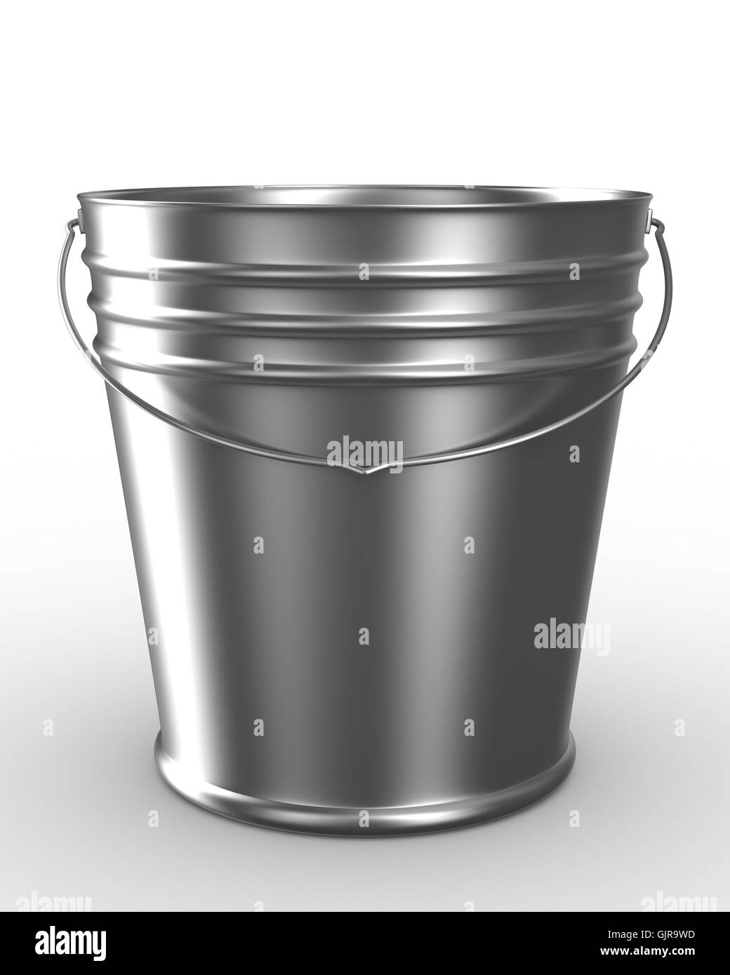 Bucket on white background. Isolated 3D image Stock Photo Alamy