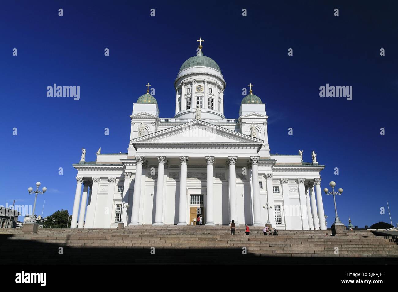 white cathedral in finland Stock Photo