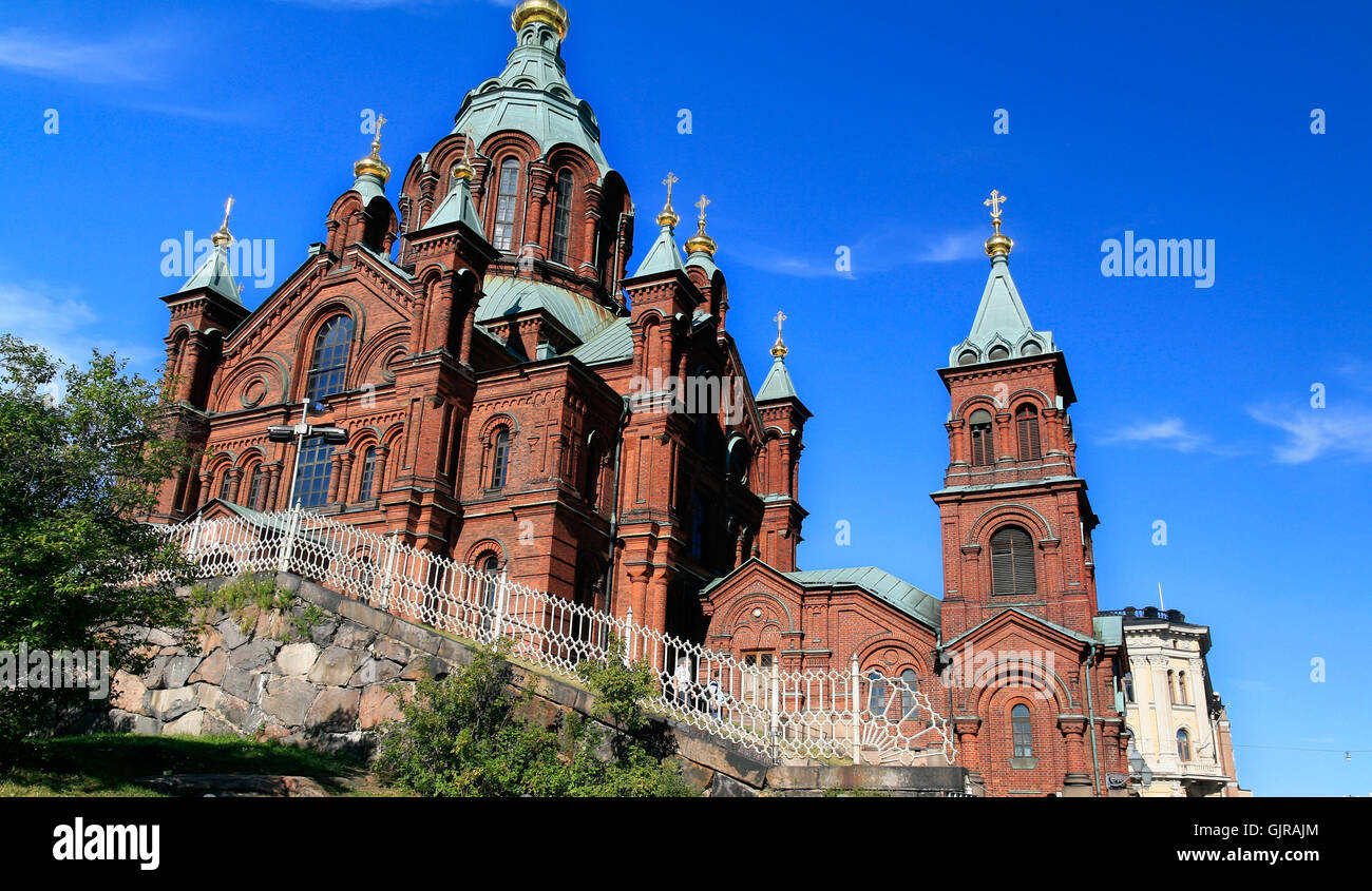 beautiful cathedral in finland Stock Photo