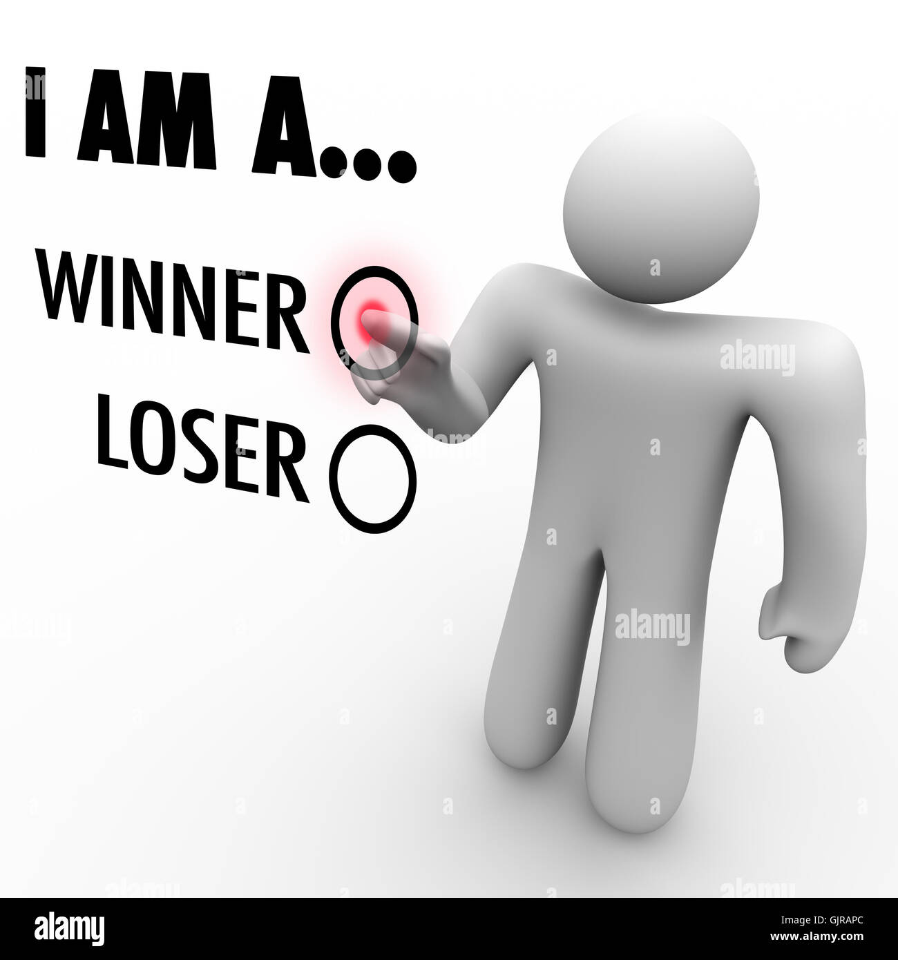 I Am A Winner Vs Loser Choose Your Future Believe In Yourself
