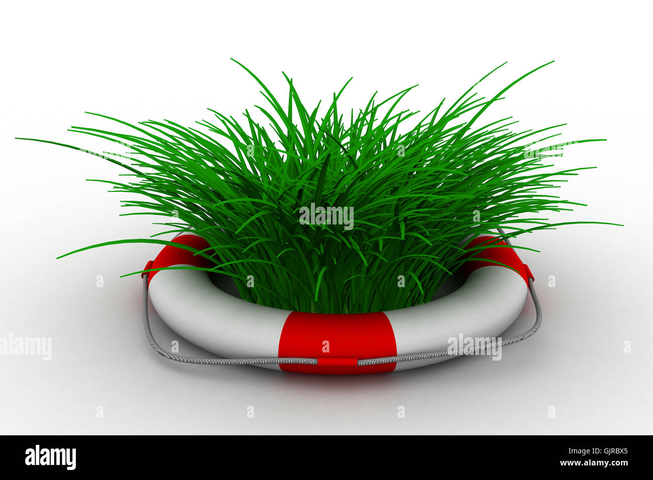 Lifebuoy on a white background. Isolated 3D image Stock Photo - Alamy