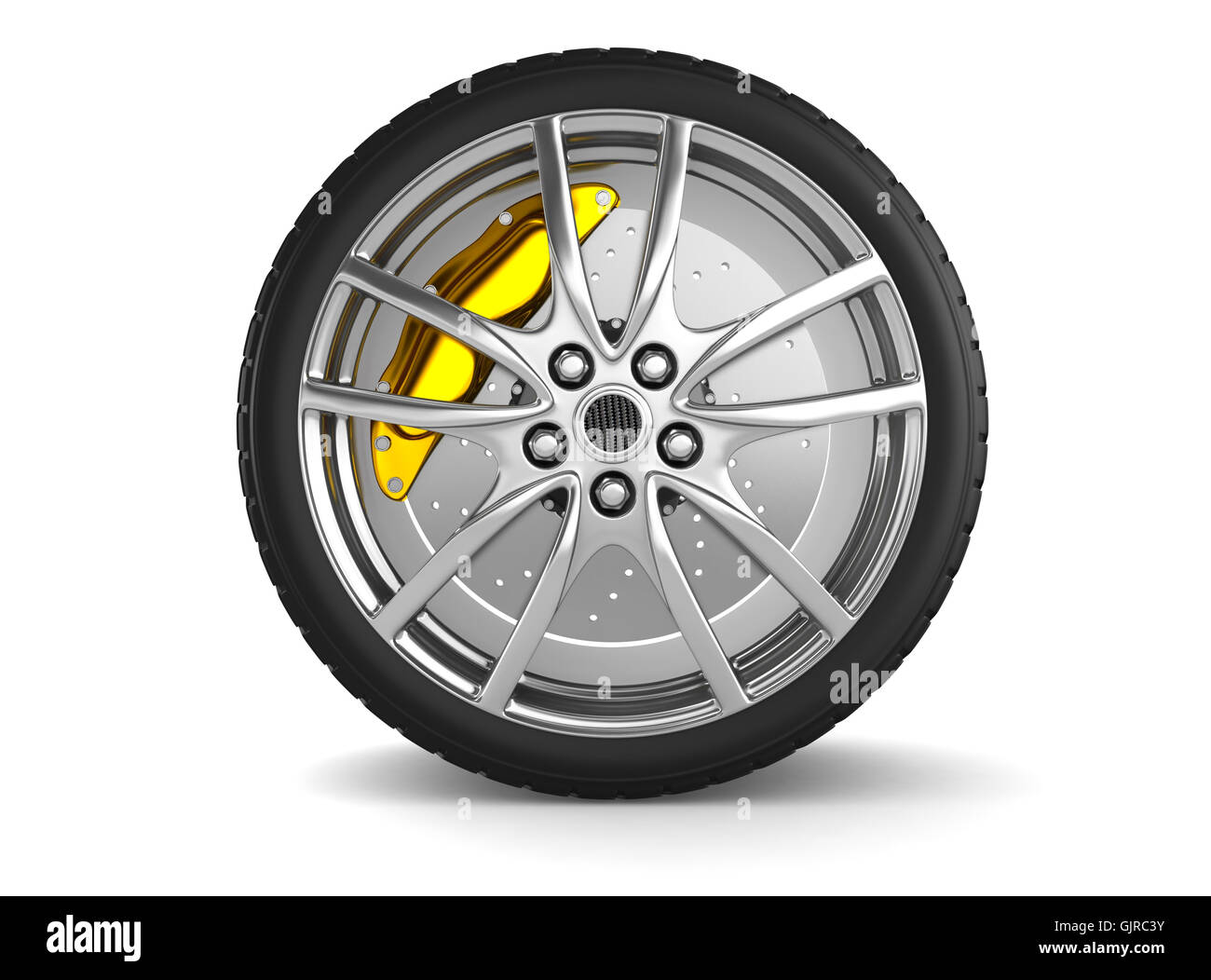 Wheels with alloy rims Stock Photo - Alamy