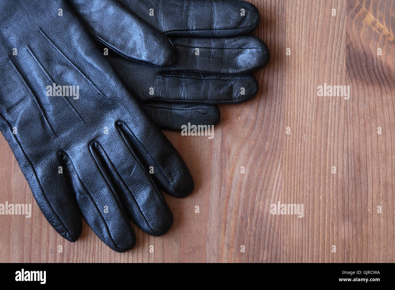 Men's Leather Gloves Stock Photo