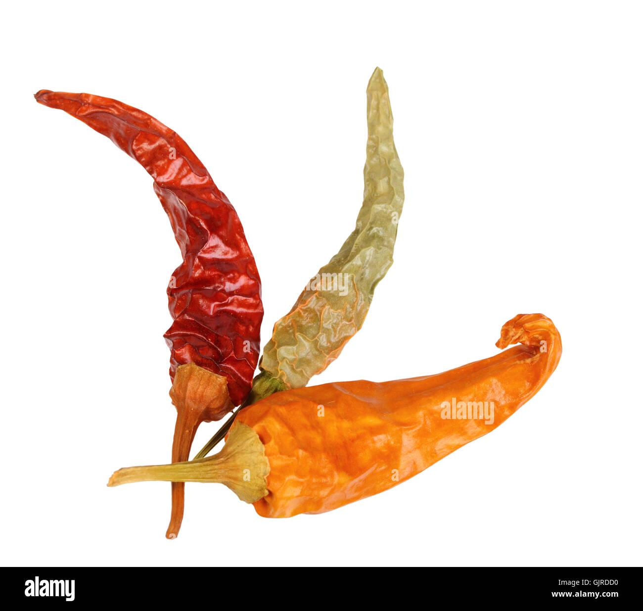 Three dry chillipepper Stock Photo Alamy