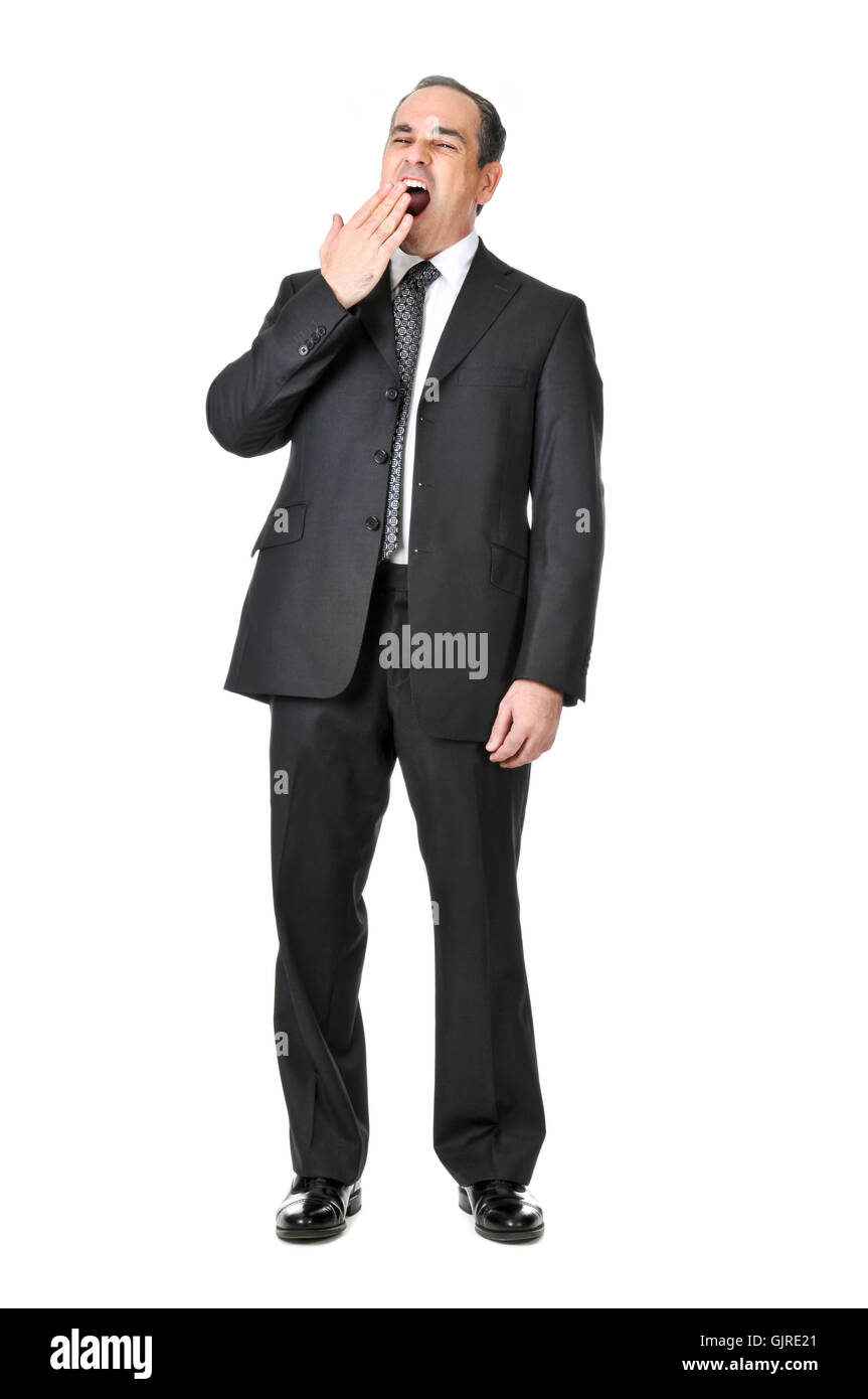 isolated business man businessman Stock Photo