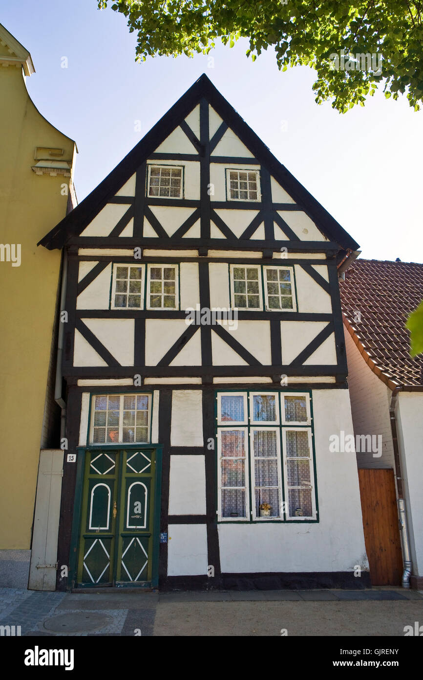 travemunde - tudor style house Stock Photo