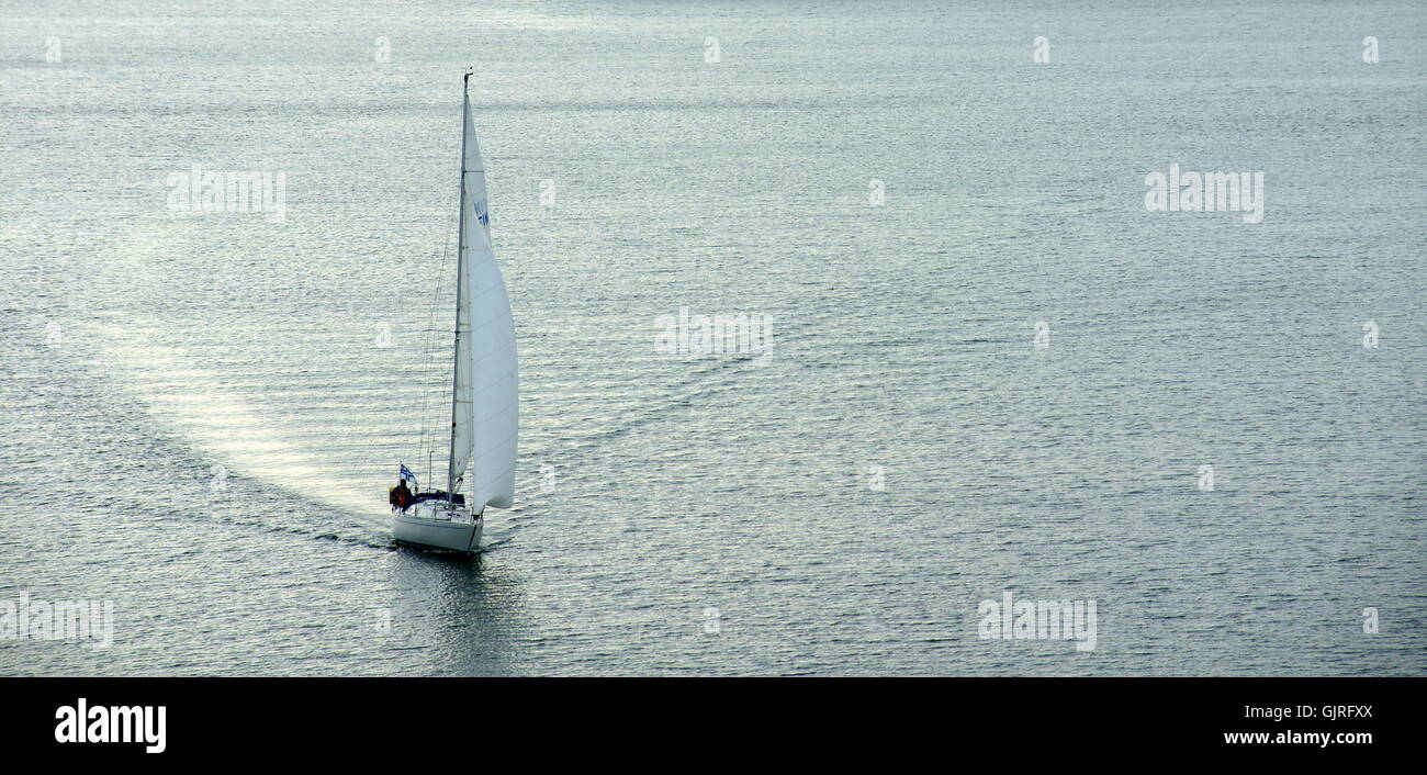 sailing in the finnish archipelago Stock Photo