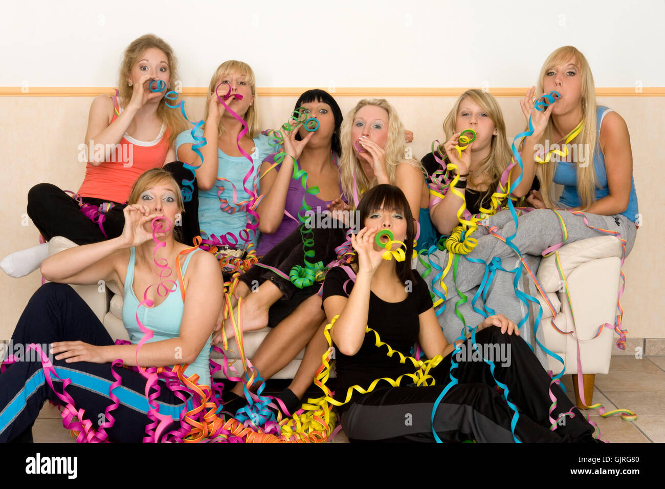 party celebration couch Stock Photo Alamy